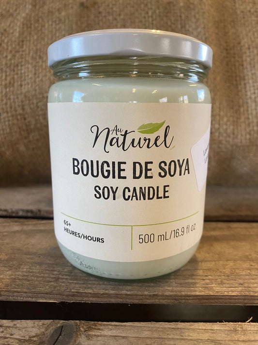 Bougie naturelle en soja