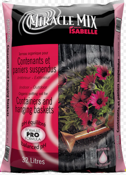Terreau bio pour contenants et paniers suspendus 15L