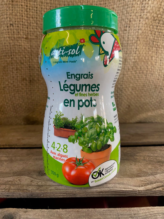 Engrais pour légumes et fines herbes 4-2-8
